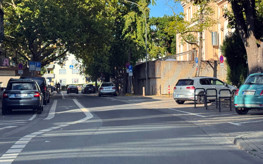 Blick in die Johannesstraße in Gießen