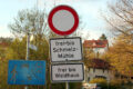 Straßensperrung in Lollar-Salzböden